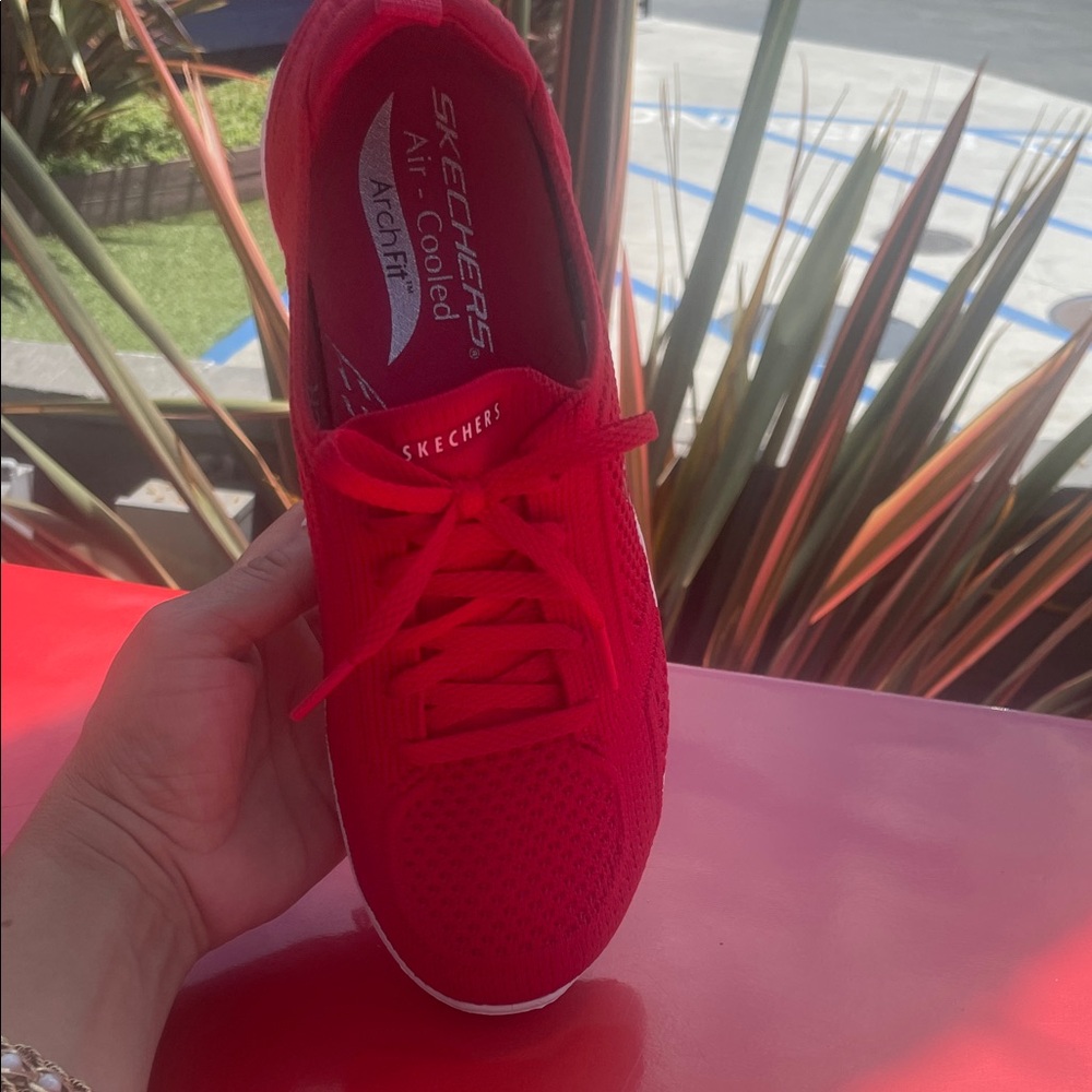 Skechers Red Athletic Shoes-NWOT